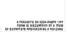 A parasitic silicone-based life form is discovered by a team of scientists reseaching a volcano.